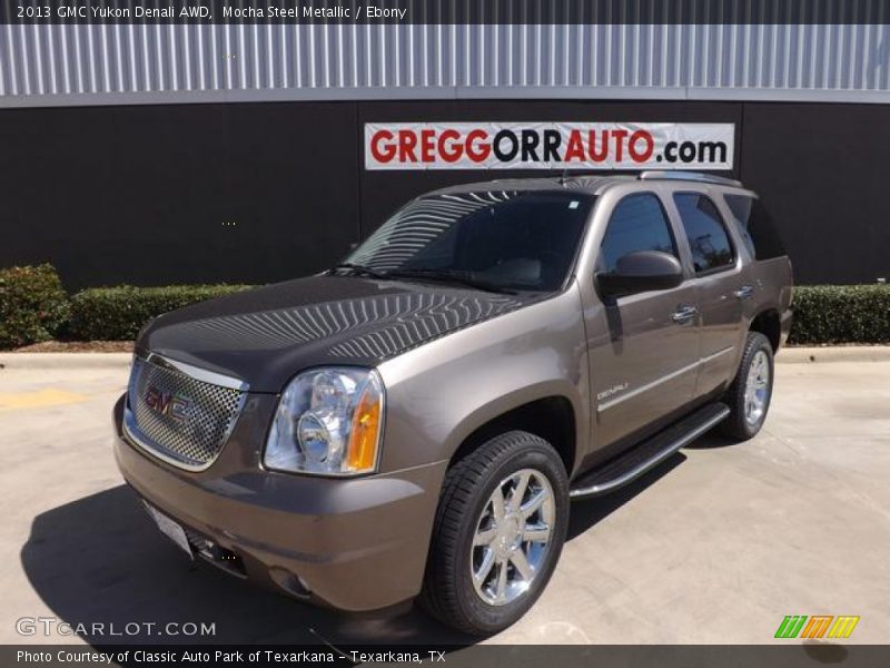 Mocha Steel Metallic / Ebony 2013 GMC Yukon Denali AWD