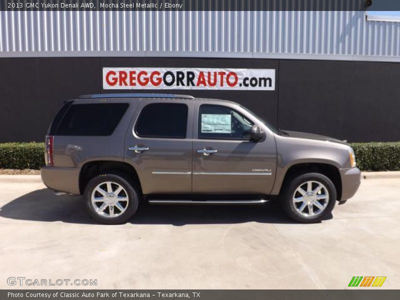 Mocha Steel Metallic / Ebony 2013 GMC Yukon Denali AWD