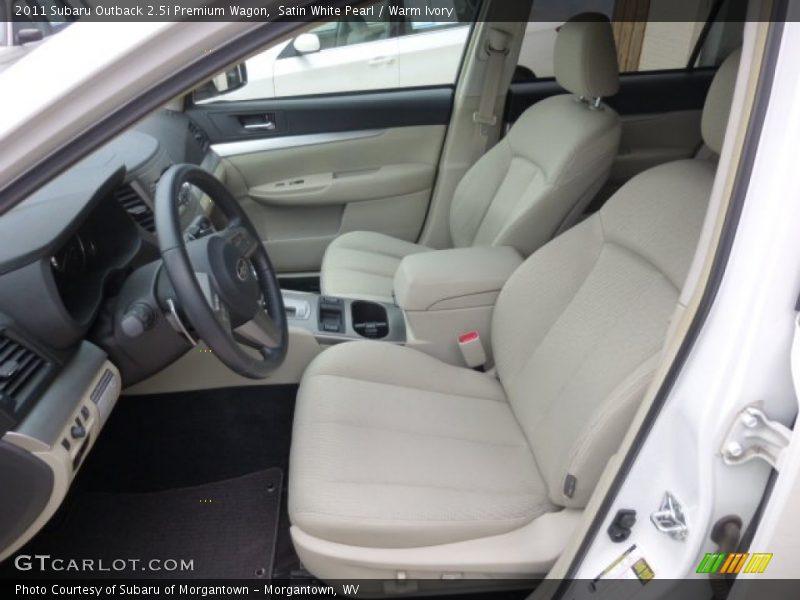 Front Seat of 2011 Outback 2.5i Premium Wagon