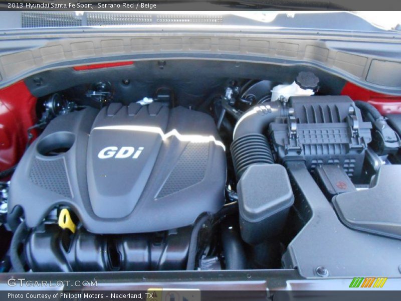 Serrano Red / Beige 2013 Hyundai Santa Fe Sport