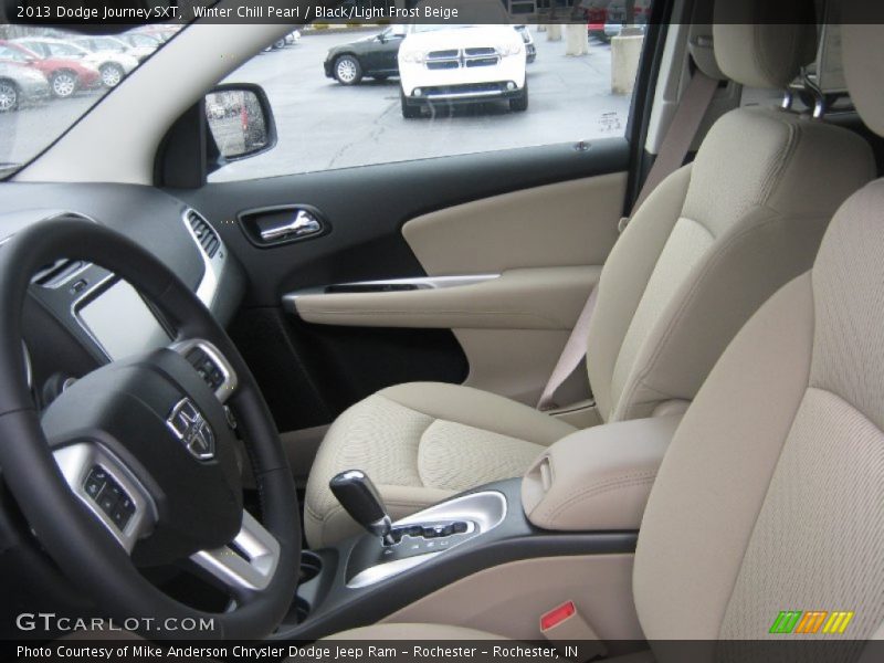 Winter Chill Pearl / Black/Light Frost Beige 2013 Dodge Journey SXT