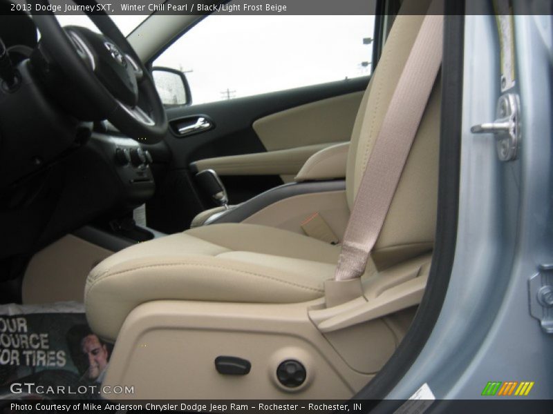 Winter Chill Pearl / Black/Light Frost Beige 2013 Dodge Journey SXT