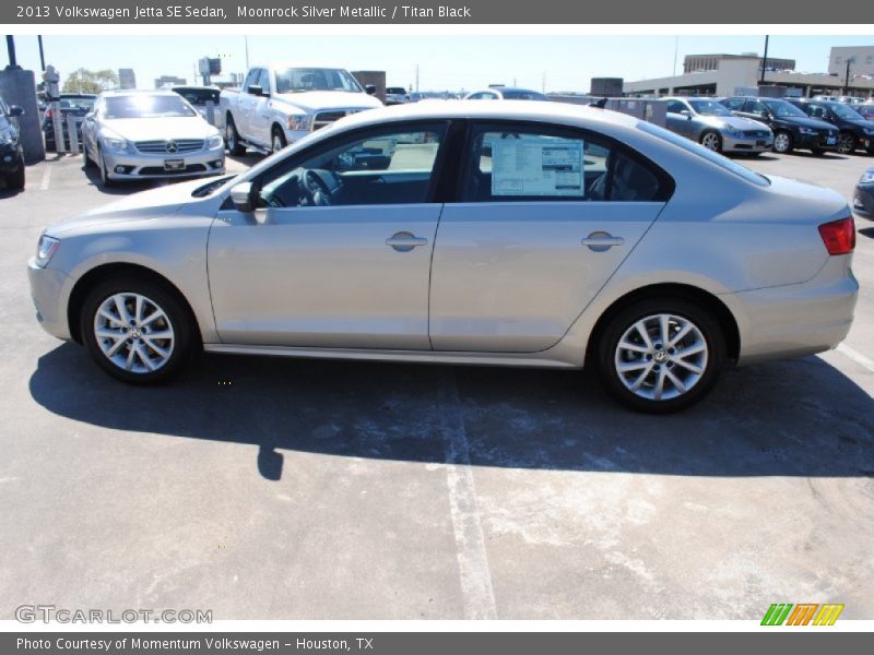 Moonrock Silver Metallic / Titan Black 2013 Volkswagen Jetta SE Sedan