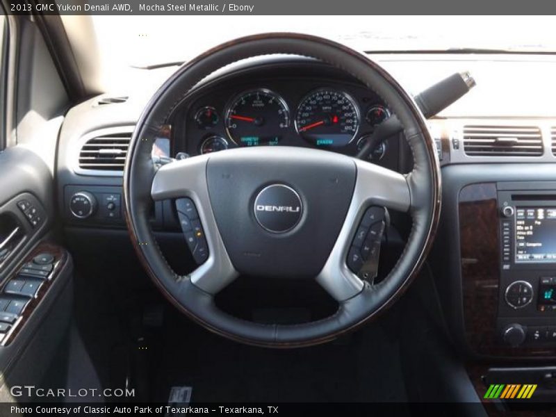Mocha Steel Metallic / Ebony 2013 GMC Yukon Denali AWD
