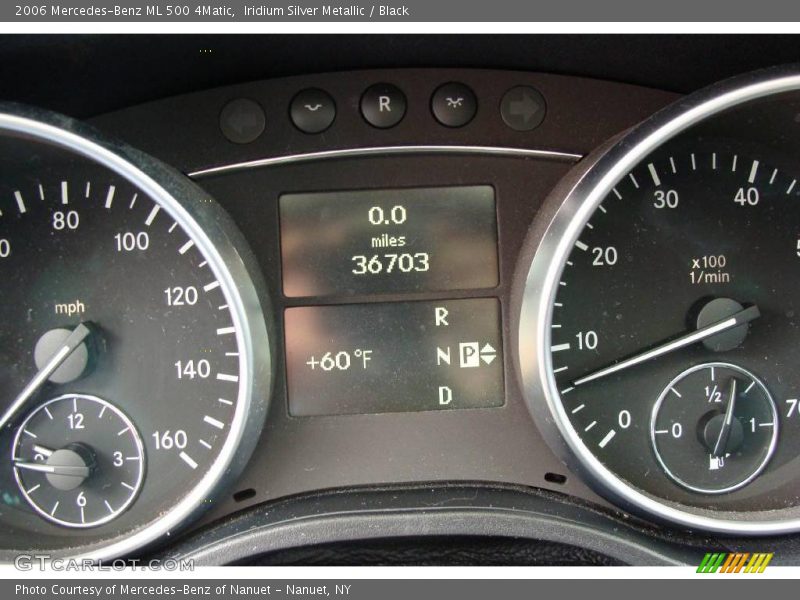 Iridium Silver Metallic / Black 2006 Mercedes-Benz ML 500 4Matic