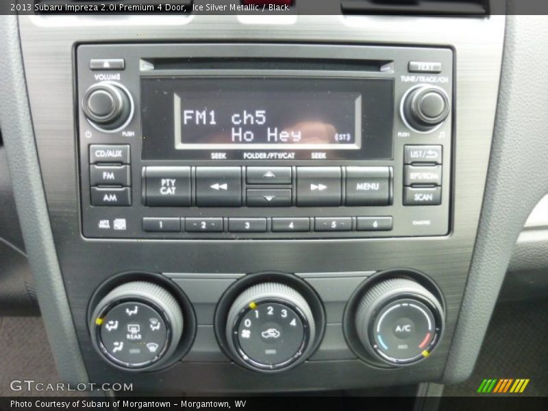 Audio System of 2013 Impreza 2.0i Premium 4 Door