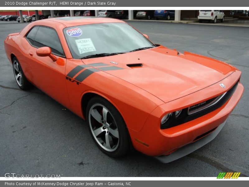 HEMI Orange / Dark Slate Gray 2010 Dodge Challenger R/T