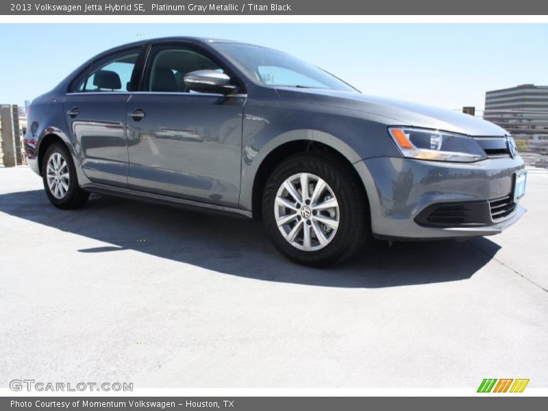 Platinum Gray Metallic / Titan Black 2013 Volkswagen Jetta Hybrid SE