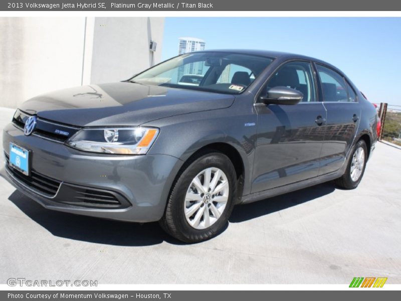 Platinum Gray Metallic / Titan Black 2013 Volkswagen Jetta Hybrid SE