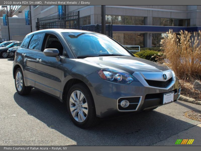 Polished Metal Metallic / Ebony 2010 Acura RDX SH-AWD