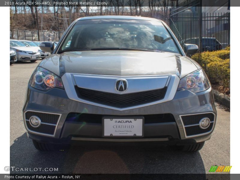 Polished Metal Metallic / Ebony 2010 Acura RDX SH-AWD