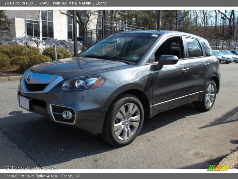 Polished Metal Metallic / Ebony 2010 Acura RDX SH-AWD