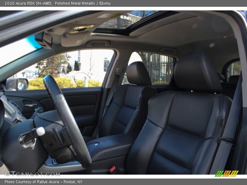 Polished Metal Metallic / Ebony 2010 Acura RDX SH-AWD