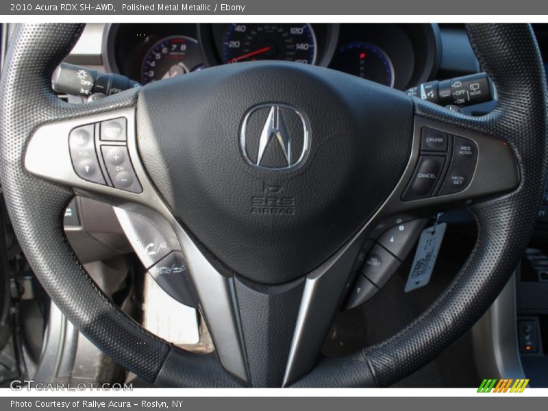 Polished Metal Metallic / Ebony 2010 Acura RDX SH-AWD