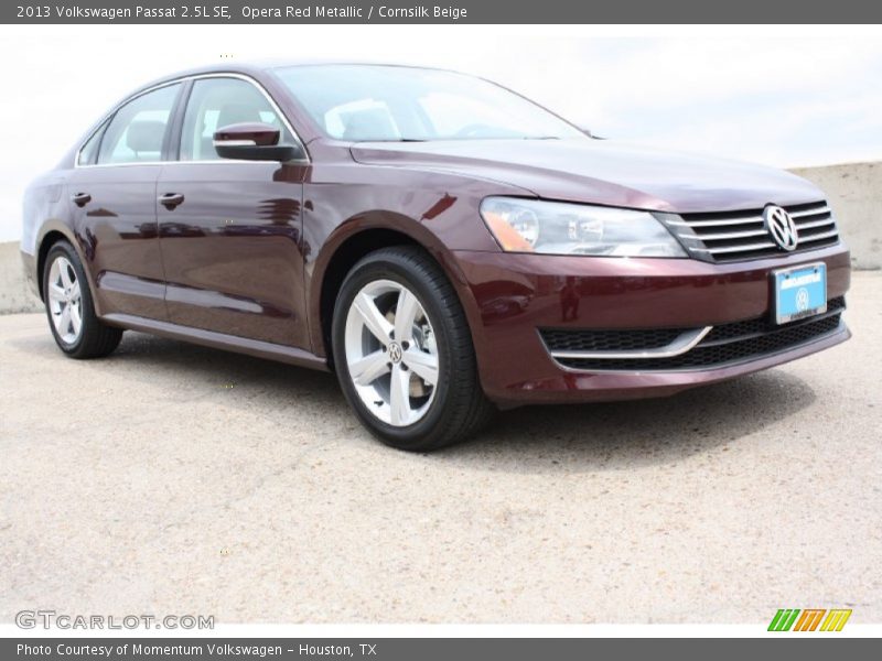 Opera Red Metallic / Cornsilk Beige 2013 Volkswagen Passat 2.5L SE