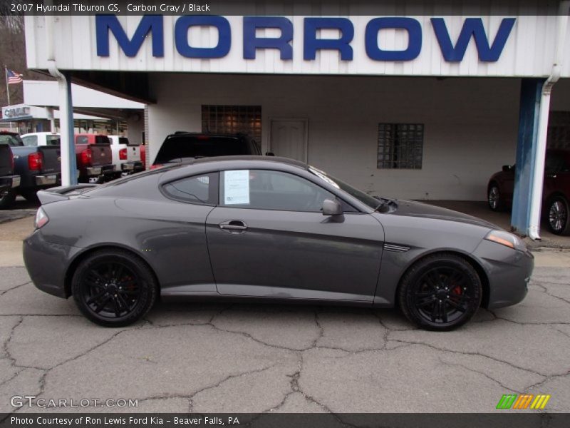 Carbon Gray / Black 2007 Hyundai Tiburon GS