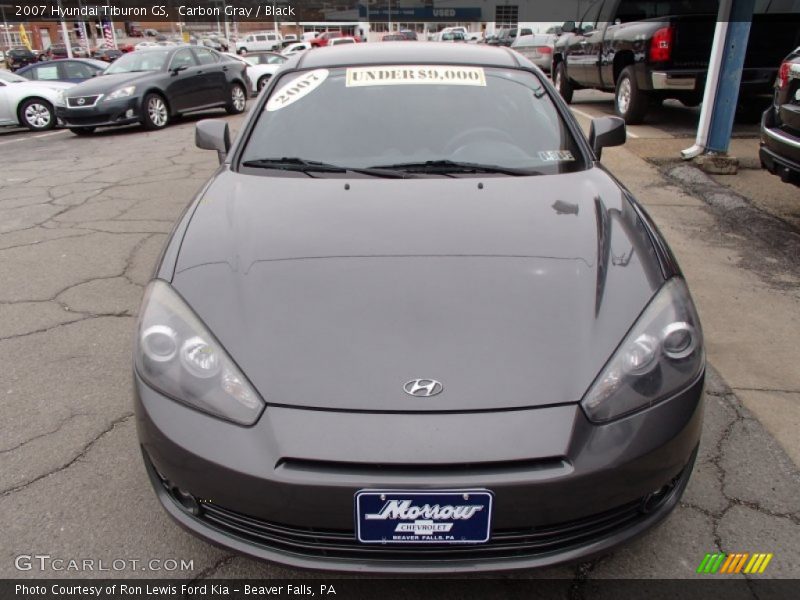 Carbon Gray / Black 2007 Hyundai Tiburon GS