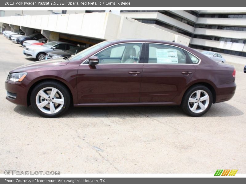 Opera Red Metallic / Cornsilk Beige 2013 Volkswagen Passat 2.5L SE