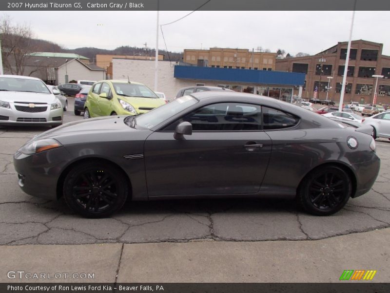 Carbon Gray / Black 2007 Hyundai Tiburon GS