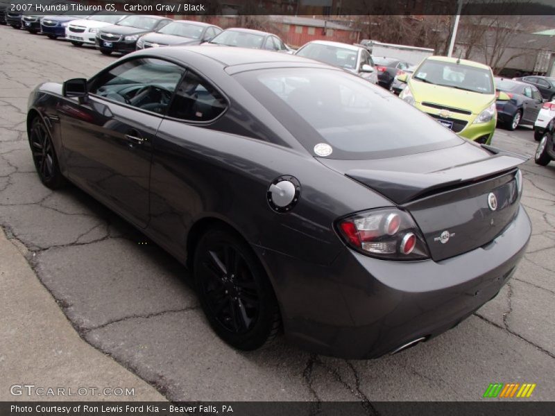 Carbon Gray / Black 2007 Hyundai Tiburon GS