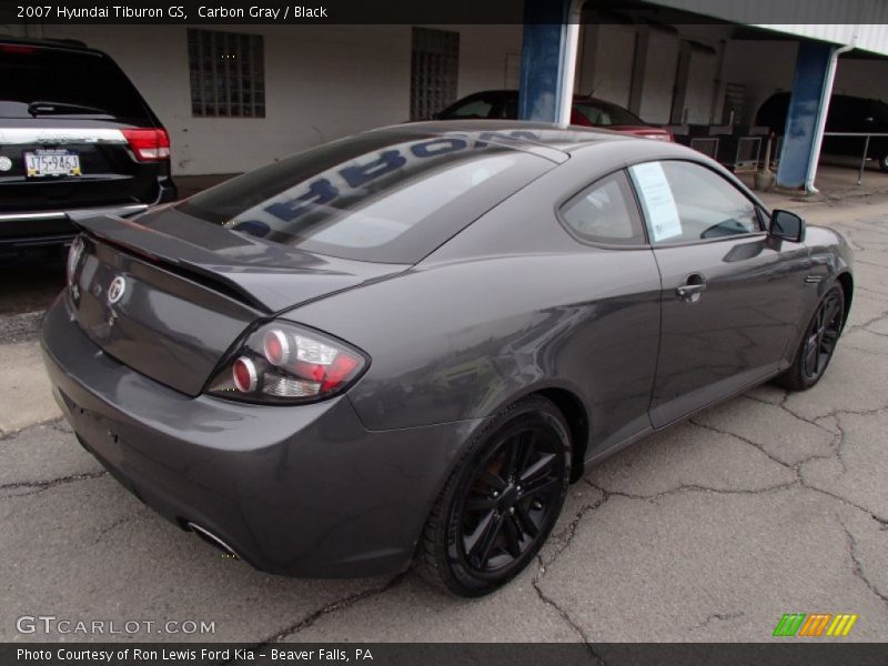 Carbon Gray / Black 2007 Hyundai Tiburon GS