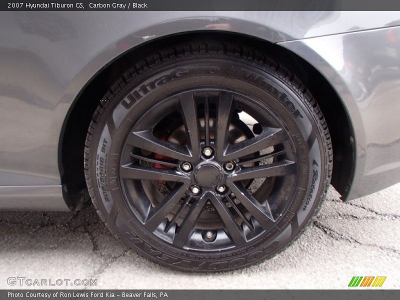 Carbon Gray / Black 2007 Hyundai Tiburon GS