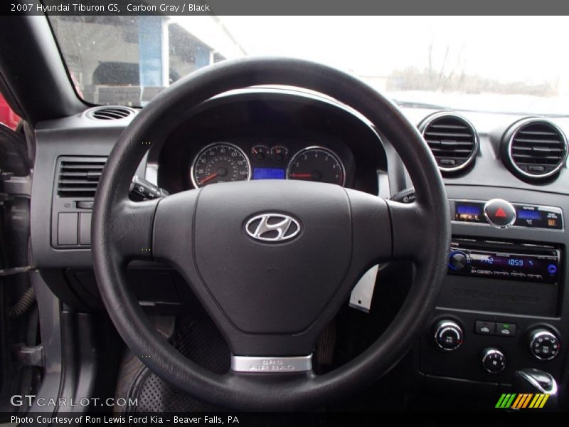 Carbon Gray / Black 2007 Hyundai Tiburon GS