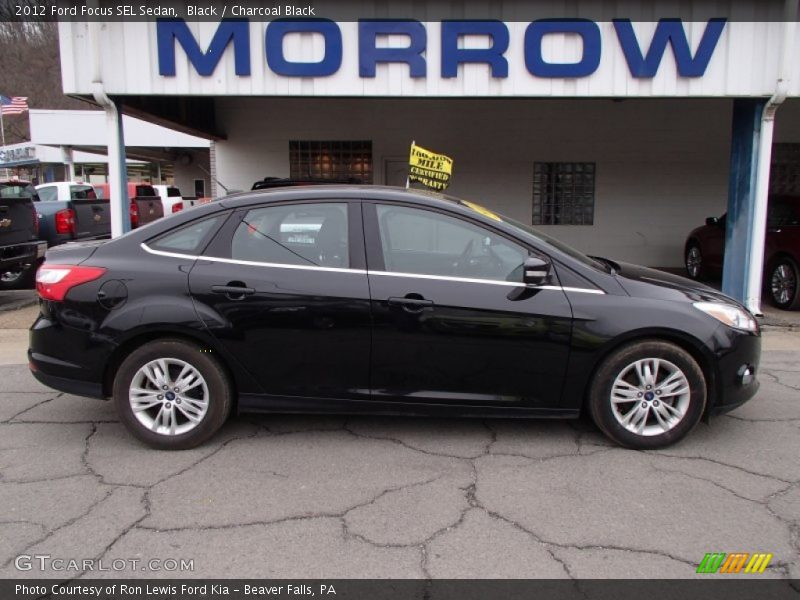 Black / Charcoal Black 2012 Ford Focus SEL Sedan