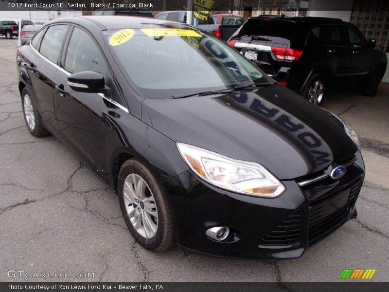 Black / Charcoal Black 2012 Ford Focus SEL Sedan