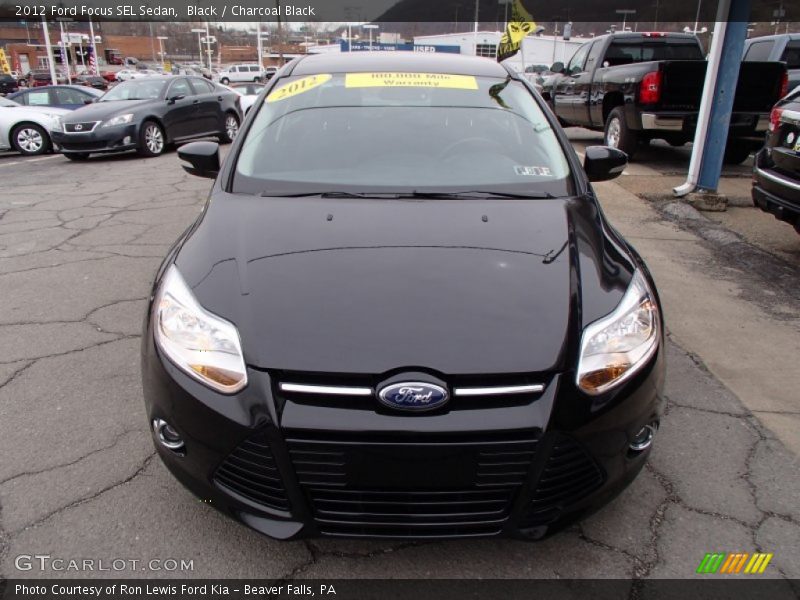 Black / Charcoal Black 2012 Ford Focus SEL Sedan