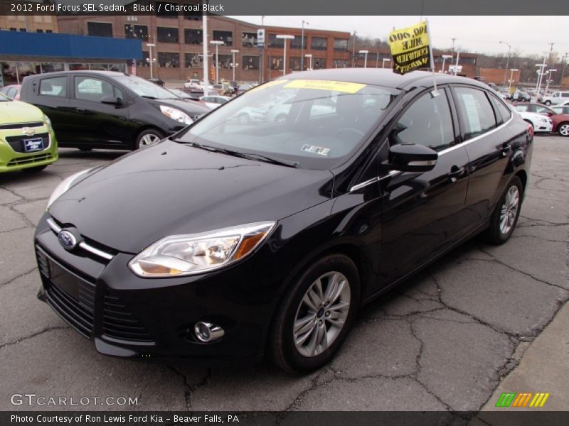 Black / Charcoal Black 2012 Ford Focus SEL Sedan