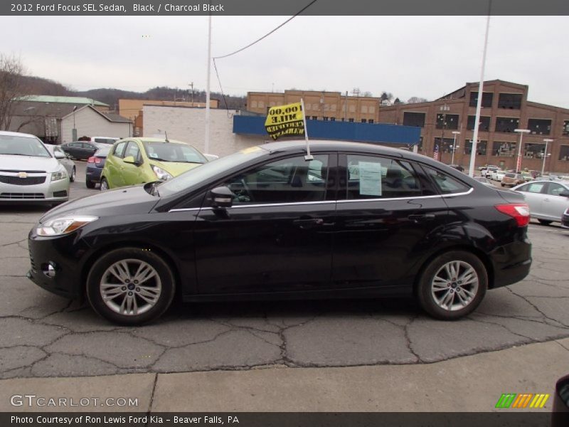 Black / Charcoal Black 2012 Ford Focus SEL Sedan