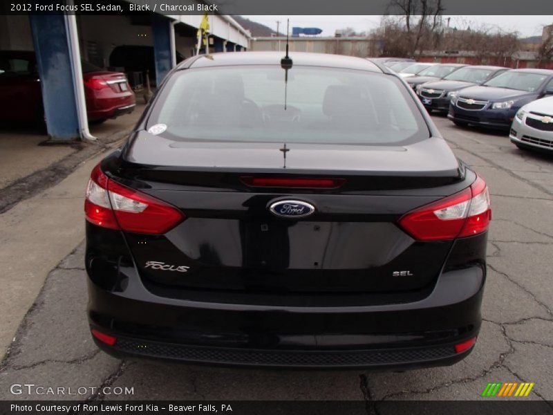 Black / Charcoal Black 2012 Ford Focus SEL Sedan
