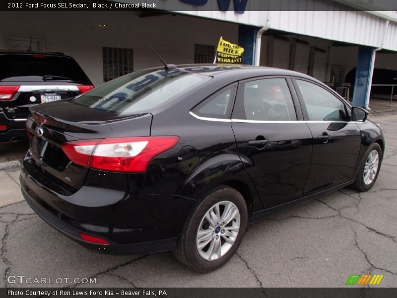Black / Charcoal Black 2012 Ford Focus SEL Sedan