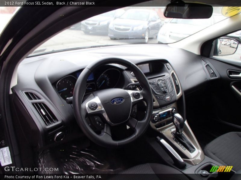 Black / Charcoal Black 2012 Ford Focus SEL Sedan