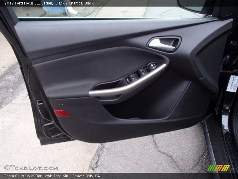 Black / Charcoal Black 2012 Ford Focus SEL Sedan