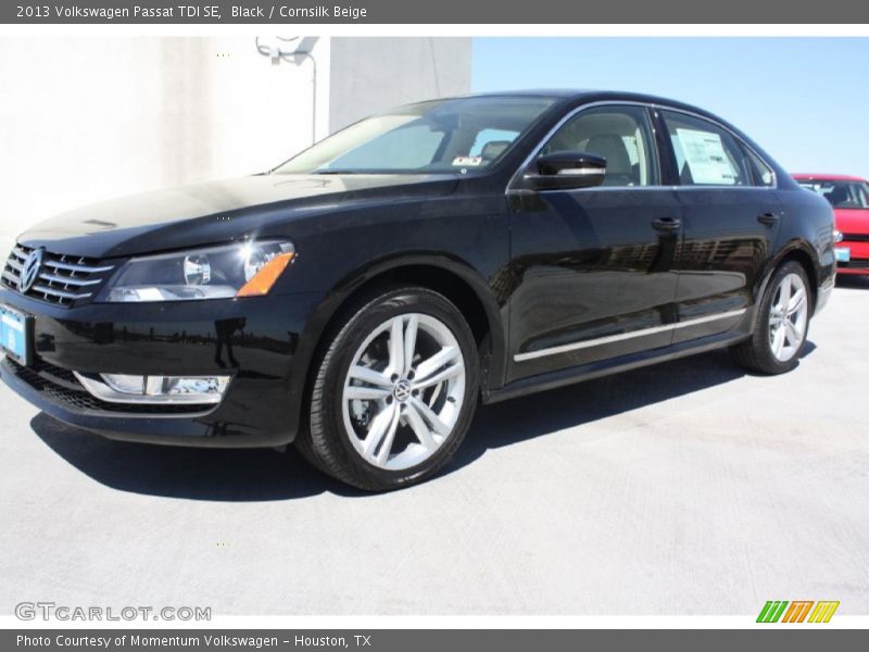 Black / Cornsilk Beige 2013 Volkswagen Passat TDI SE