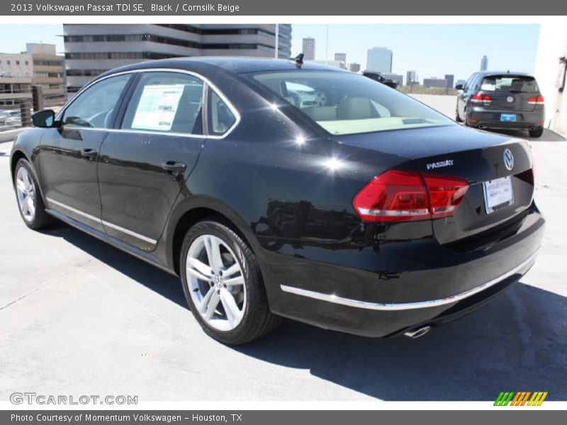 Black / Cornsilk Beige 2013 Volkswagen Passat TDI SE