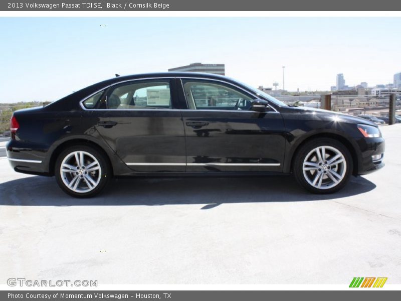 Black / Cornsilk Beige 2013 Volkswagen Passat TDI SE