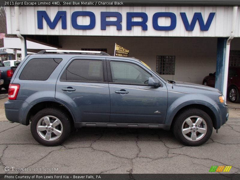 Steel Blue Metallic / Charcoal Black 2011 Ford Escape Limited 4WD