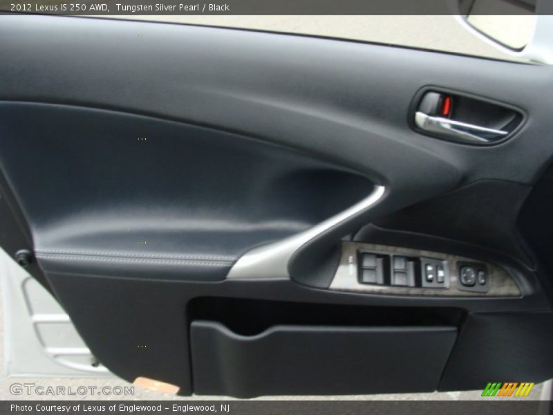 Tungsten Silver Pearl / Black 2012 Lexus IS 250 AWD