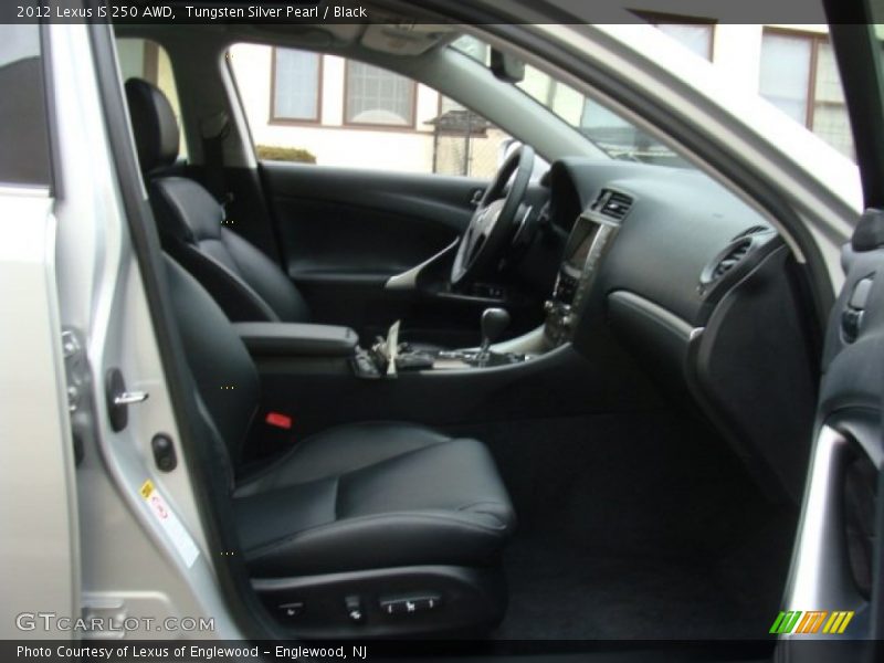 Tungsten Silver Pearl / Black 2012 Lexus IS 250 AWD