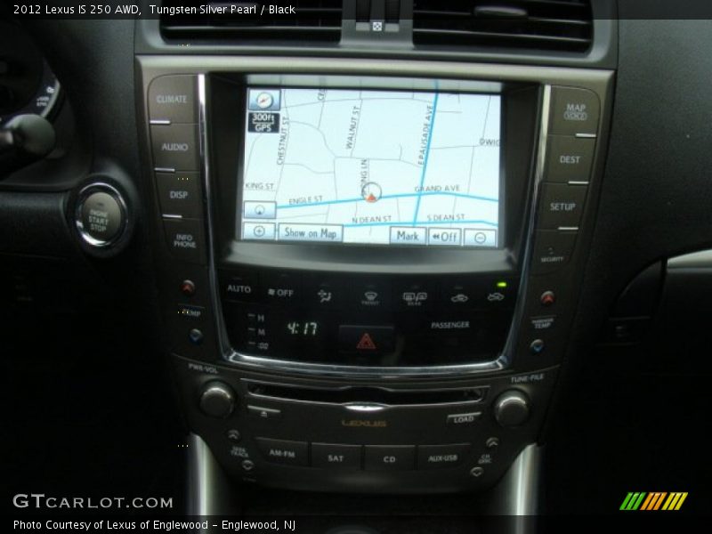 Tungsten Silver Pearl / Black 2012 Lexus IS 250 AWD