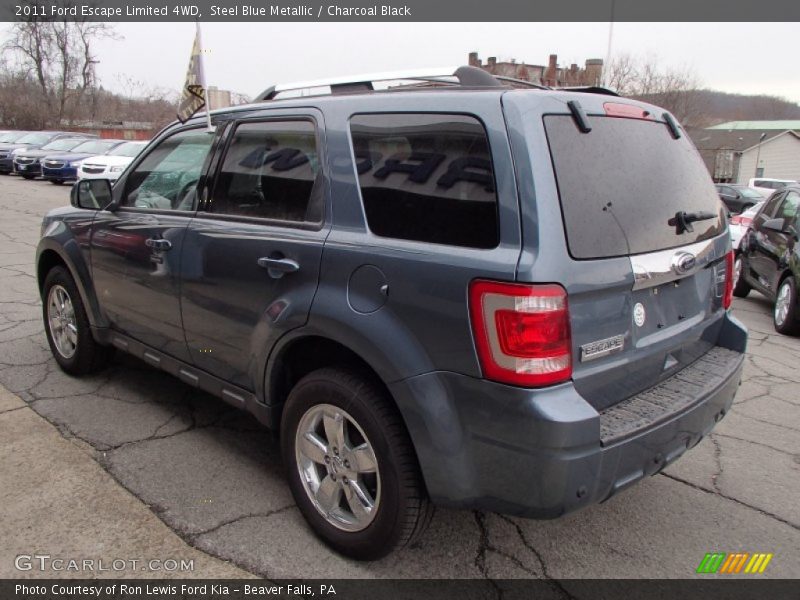 Steel Blue Metallic / Charcoal Black 2011 Ford Escape Limited 4WD