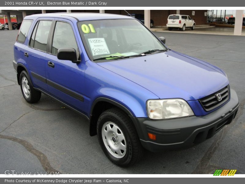 Electron Blue Metallic / Dark Gray 2001 Honda CR-V LX