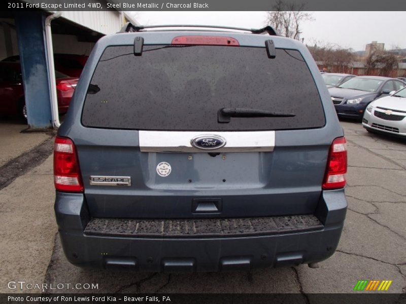 Steel Blue Metallic / Charcoal Black 2011 Ford Escape Limited 4WD