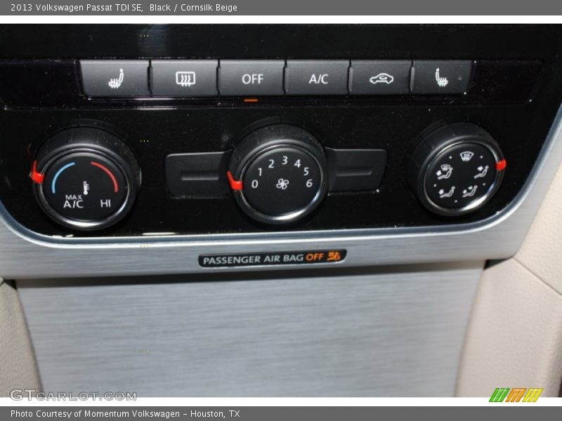 Black / Cornsilk Beige 2013 Volkswagen Passat TDI SE
