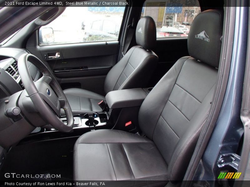Steel Blue Metallic / Charcoal Black 2011 Ford Escape Limited 4WD