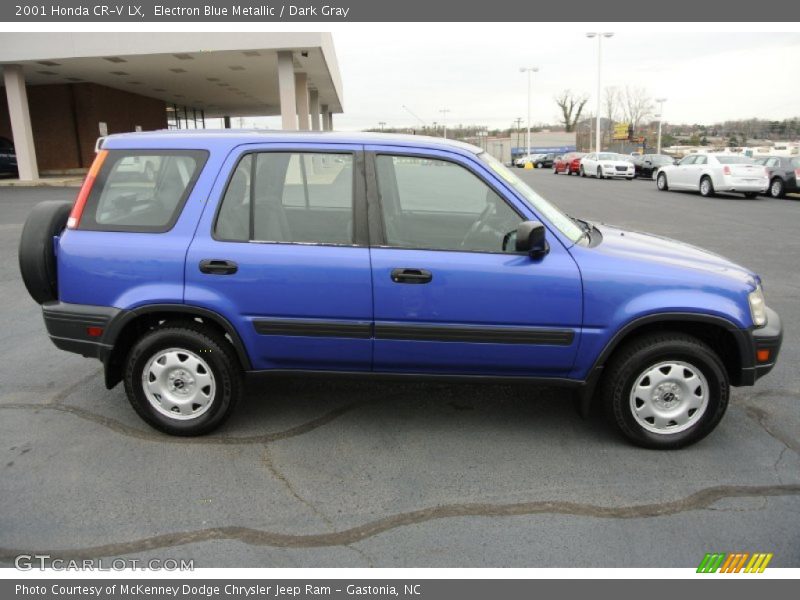 Electron Blue Metallic / Dark Gray 2001 Honda CR-V LX