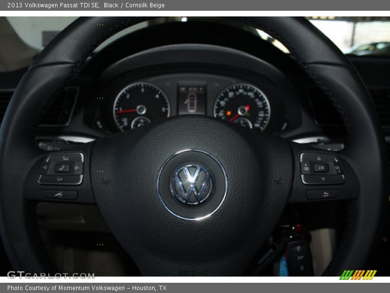 Black / Cornsilk Beige 2013 Volkswagen Passat TDI SE